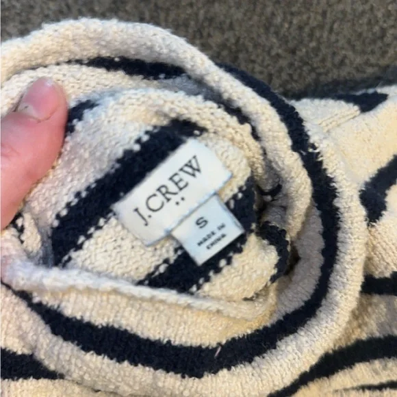 J Crew Striped Turtleneck Sweater - Black and Cream - Picture 3 of 3